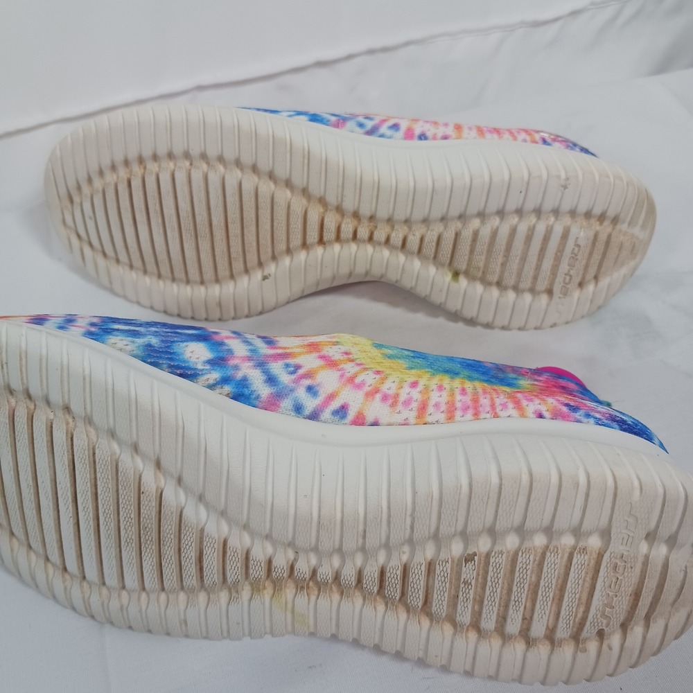 Skechers Ultra Flex Sneakers Womens 7 Multi Color Excellent Tie Dye Slip On - Picture 6 of 7